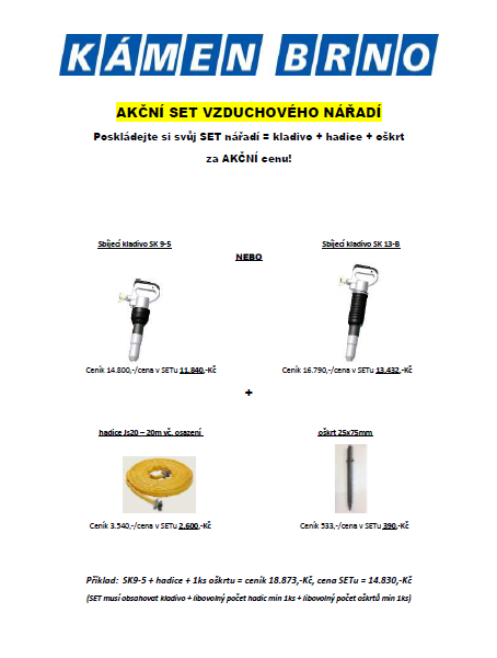 Akční set vzduchového nářadí